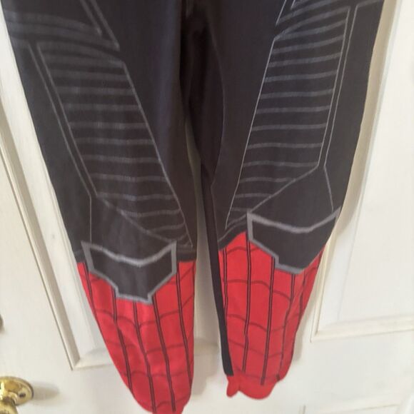 Spiderman Boys Jumpsuit Pajama Costume Size 8 Fleece Hooded Halloween Superhero - Picture 6 of 11